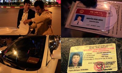 Gây tai nạn, lái xe rút thẻ chuyên viên Bộ Nội vụ ra “dọa” CSGT 