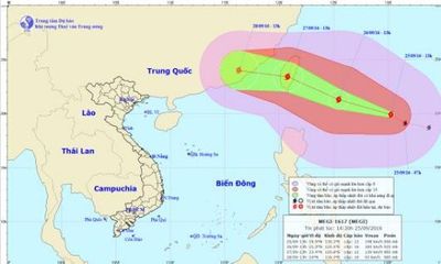 Tin mới nhất về cơn bão MEGI trên biển Đông