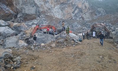 Nghệ An: Sập mỏ khai thác đá, ít nhất 3 người đã tử vong