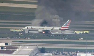 Máy bay chở 170 người cháy ngùn ngụt trên sân bay Chicago, Mỹ