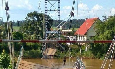 Xác định nguyên nhân vụ sập cầu treo Tà Lài, 4 người rơi xuống sông