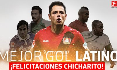 Chicharito được bình chọn 'bàn thắng latin' đẹp nhất lịch sử Bundesliga