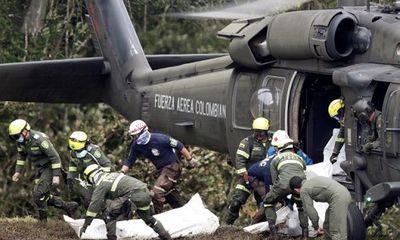 Phi công thông báo máy bay hết nhiên liệu trước khi rơi ở Colombia