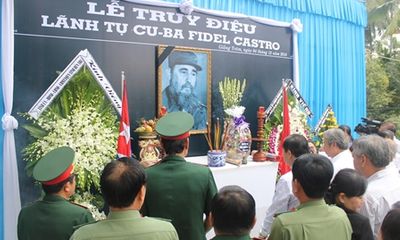 Tổ chức lễ truy điệu lãnh tụ Cuba Fidel Castro