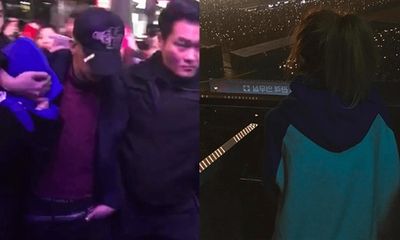 Xôn xao với đoạn clip G-Dragon bảo vệ và hôn Dara trước đám đông