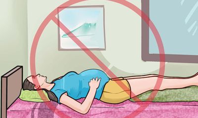 Vì sao mẹ bầu không nên nằm ngửa khi ngủ?