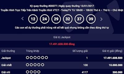 13 ngày đầu năm 2017, 4 người trúng giải Jackpot của xổ số Vietlott 