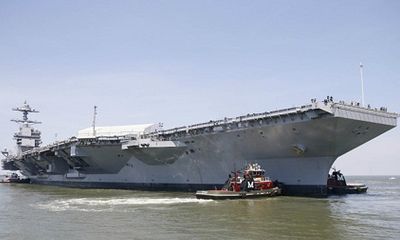 Hải quân Mỹ sắp nhận siêu tàu sân bay Gerald Ford 13 tỷ USD