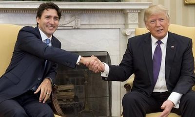 Tổng thống Mỹ và Thủ tướng Canada hội đàm tại Nhà Trắng
