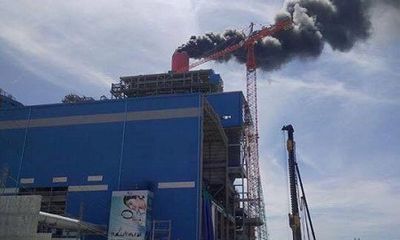 Cháy lớn tại nhà máy Nhiệt điện Vĩnh Tân 4