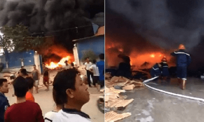 Video: Kho phế liệu ở Hưng Yên bốc cháy dữ dội