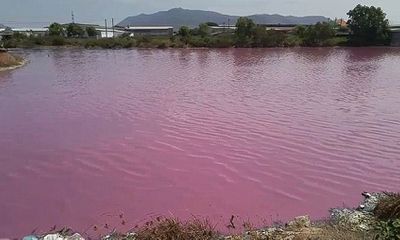 Kỳ lạ hồ nước bất ngờ chuyển màu hồng, bốc mùi hôi thối