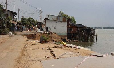 Vụ sạt lở 16 căn nhà ở An Giang không liên quan đến việc khai thác cát
