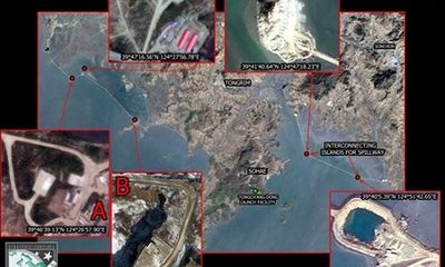 Triều Tiên bị nghi bí mật xây đảo nhân tạo để phóng tên lửa