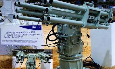 Trung Quốc triển khai trái phép bệ phóng rocket chống đặc công nước tại Trường Sa