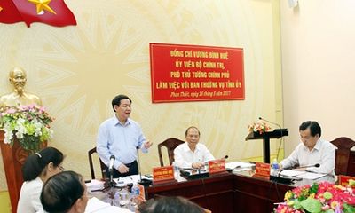 Kiểm tra công tác cán bộ tại Tỉnh ủy Bình Thuận