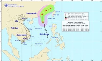 Cơn bão số 1- bão Merbok giật cấp 11 quần thảo trên Biển Đông