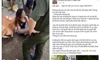 Nghi án người phụ nữ bắt cóc trẻ em ở Hà Nội: Công an lên tiếng
