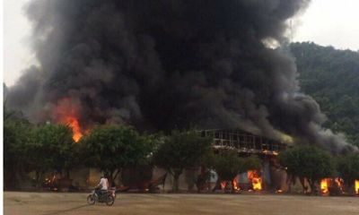 Chợ Tân Thanh cháy lớn, hơn 1.000 người tham gia cứu hộ