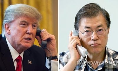 Tổng thống Mỹ - Hàn điện đàm, quyết tăng tối đa áp lực lên Triều Tiên 
