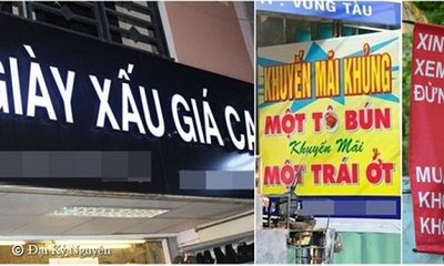 “Cười tan mỡ bụng” với loạt bảng hiệu “kỳ cục” mà chỉ Việt Nam mới có