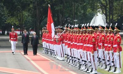 Tổng thống Indonesia tổ chức trọng thể lễ đón Tổng Bí thư Nguyễn Phú Trọng