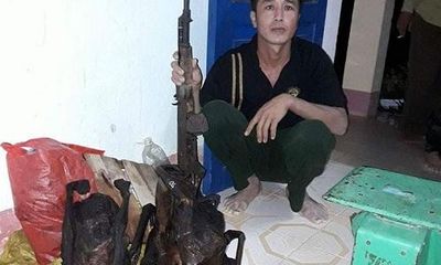 Bắt kẻ mang súng AK vào rừng Phong Nha săn bắn động vật quý hiếm
