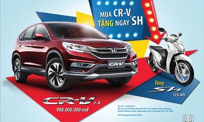 Honda Việt Nam triển khai chương trình khuyến mại “Mua CR-V, tặng ngay SH”