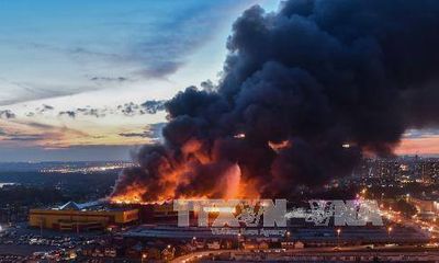 Cháy lớn tại chợ ở Moskva,ít nhất 3.000 người phải sơ tán