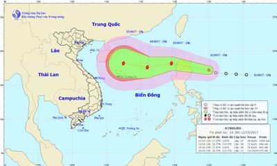 Tin tức mới nhất áp thấp nhiệt đới giật cấp 9 đang tiến vào Biển Đông