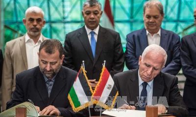 Fatah và Hamas chính thức ký thỏa thuận hòa giải lịch sử