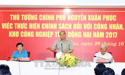 Thủ tướng Nguyễn Xuân Phúc đối thoại với công nhân Đồng Nai