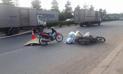 2 xe máy kéo lê nhau, thanh niên không đội mũ bảo hiểm tử vong tại chỗ