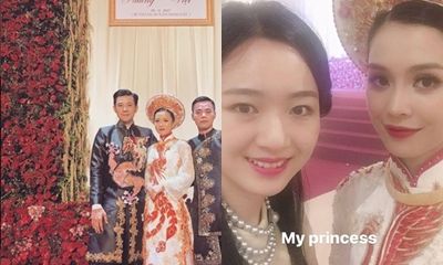 Lộ diện cô dâu xinh đẹp trong lễ ăn hỏi hoành tráng của thiếu gia Tập đoàn Tân Hoàng Minh