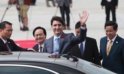 Thủ tướng Canada Justin Trudeau đã đến Đà Nẵng dự APEC