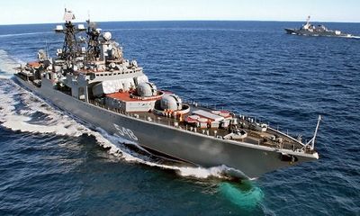 Liên đội tàu chiến Hạm đội Thái Bình Dương Nga thăm không chính thức Campuchia