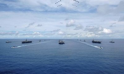 3 biên đội tàu sân bay Mỹ tập trận chung ở Tây Thái Bình Dương
