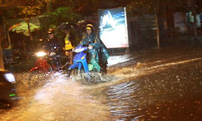 Ảnh hưởng bão số 14: TP HCM tắc đường vì ngập và cây đổ 