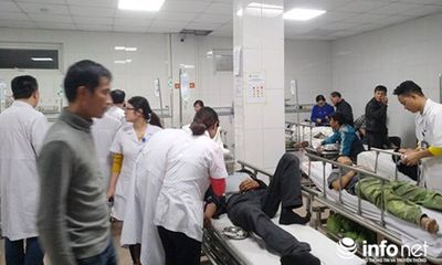 Nghệ An: Sập giàn giáo, 10 người bị thương