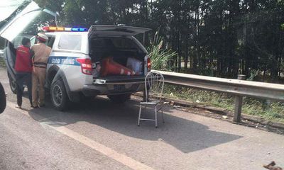 Thiếu tá CSGT bị xe máy tông trên đường cao tốc đã tử vong