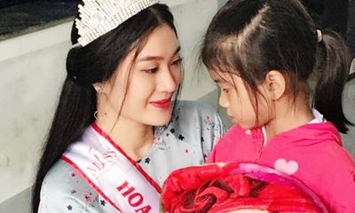 Hoa hậu Bình Minh trích tiền thưởng làm từ thiện giúp trẻ em nghèo