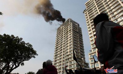 Video: Hỏa hoạn tại chung cư cao cấp ở Hà Nội