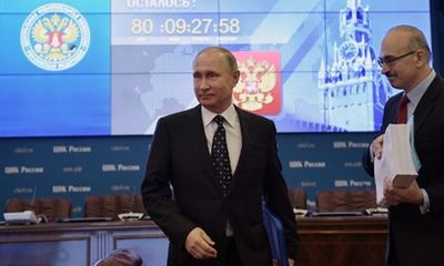 Tổng thống Nga Putin đích thân nộp hồ sơ tranh cử