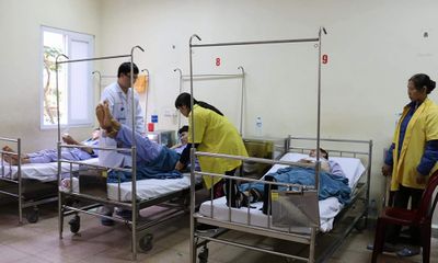 Sập giàn giáo công trình nhà ga cáp treo Yên Tử, 4 người bị thương