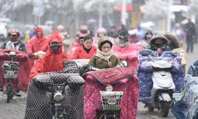 Đợt không khí làm nhiệt độ ở Trung Quốc xuống âm 41 độ đang tràn xuống Việt Nam