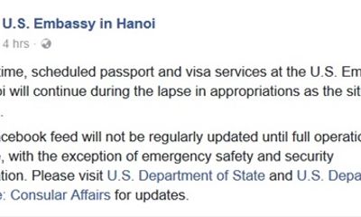 Đại sứ quán Mỹ tại Hà Nội vẫn cấp visa