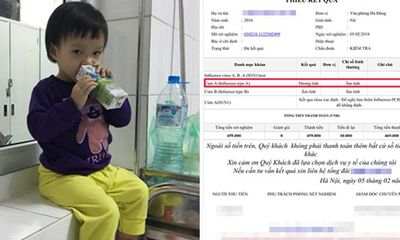 Mẹ ốm sốt hôm trước, hôm sau con gái 18 tháng tuổi được chẩn đoán nhiễm cúm A/H1N1