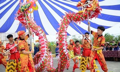 Chùm ảnh: Lễ hội Cầu Bông tại làng rau Trà Quế