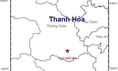 Động đất 3 độ richter ở biên giới Thanh Hóa
