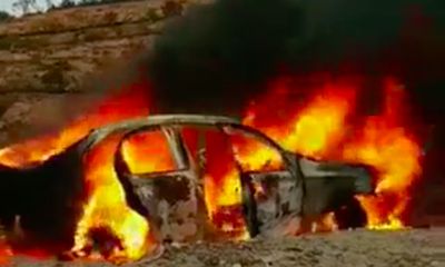 Ô tô bất ngờ bốc cháy ngùn ngụt trên đèo Đại Ninh, 5 người bỏng nặng